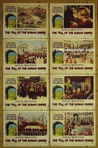 m239 FALL OF THE ROMAN EMPIRE complete set of 8 lobby cards '64 Sophia Loren