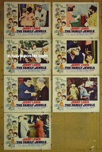 m778 FAMILY JEWELS 7 lobby cards '65 Jerry Lewis, Donna Butterworth