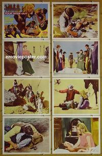 m259 FOUR RODE OUT complete set of 8 lobby cards '69 sexy Sue Lyon!