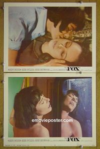 n276 FOX 2 lobby cards '68 lesbian kiss, Heywood, Dennis