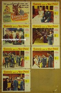 m783 FRANCIS GOES TO WEST POINT 7 lobby cards '52 O'Connor