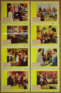 m260 FRANCIS OF ASSISI complete set of 8 lobby cards '61 Bradford Dillman, Hart