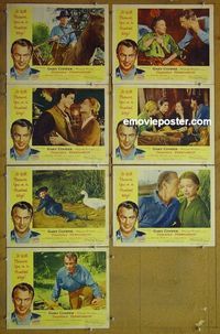 m784 FRIENDLY PERSUASION 7 lobby cards '56 Gary Cooper, McGuire