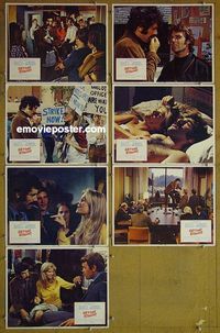 m786 GETTING STRAIGHT 7 lobby cards '70 Candice Bergen, Gould