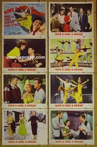 m278 GIVE A GIRL A BREAK complete set of 8 lobby cards '53 Champions!