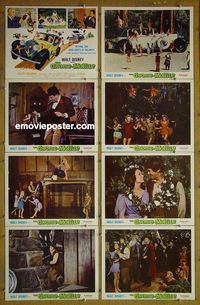 m282 GNOME-MOBILE complete set of 8 lobby cards '67 Walt Disney, Brennan