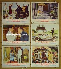 m948 GREAT RACE 6 lobby cards '65 Tony Curtis, Jack Lemmon