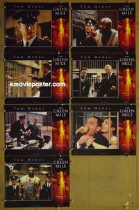 m790 GREEN MILE 7 lobby cards '99 Stephen King, Tom Hanks
