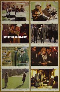 m295 GUARDING TESS complete set of 8 lobby cards '94 Nicolas Cage, MacLaine