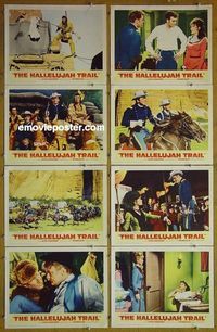 m299 HALLELUJAH TRAIL complete set of 8 lobby cards '65 Burt Lancaster Sturges