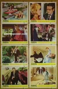 m303 HARPER 8 int'l lobby cards '66 Paul Newman, Lauren Bacall
