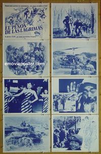 m308 HEARTBREAK RIDGE 8 Spanish lobby cards '55 Korean War