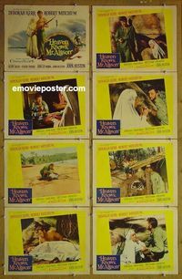 m309 HEAVEN KNOWS MR ALLISON complete set of 8 lobby cards '57 Robert Mitchum