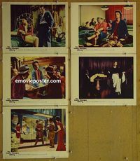 n034 HELEN MORGAN STORY 5 lobby cards '57 Paul Newman, Ann Blyth
