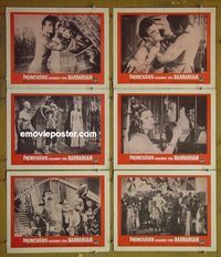m952 HERCULES AGAINST THE BARBARIAN 6 lobby cards '64 AIP
