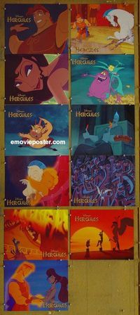 m008 HERCULES 11 lobby cards '97 Walt Disney cartoon
