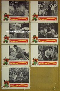 m797 HERE WE GO ROUND THE MULBERRY BUSH 7 lobby cards '68 Geeson
