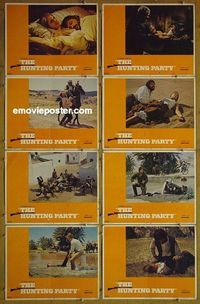m333 HUNTING PARTY complete set of 8 lobby cards '71 Oliver Reed, Candice Bergen