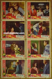 m341 I SAW WHAT YOU DID complete set of 8 lobby cards '65 Joan Crawford, Ireland