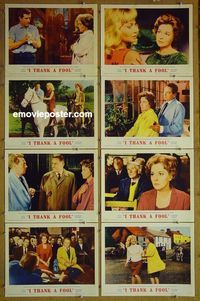 m342 I THANK A FOOL complete set of 8 lobby cards '62 Susan Hayward, Finch