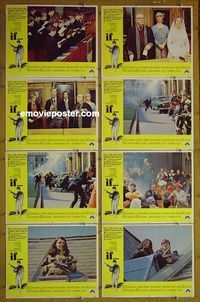m345 IF complete set of 8 lobby cards '69 Malcolm McDowell, Lindsay Anderson