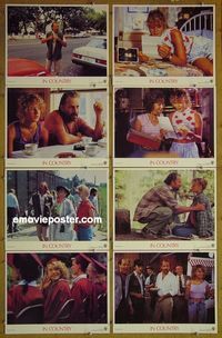 m349 IN COUNTRY complete set of 8 lobby cards '89 Bruce Willis, Emily Lloyd