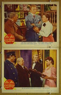 n297 IN THE GOOD OLD SUMMERTIME 2 lobby cards '49 Judy Garland
