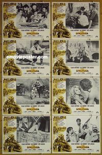 m363 INVINCIBLE SIX complete set of 8 lobby cards '68 Iranian bandits!