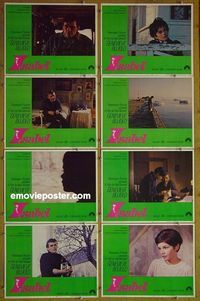 m369 ISABEL complete set of 8 lobby cards '68 Genevieve Bujold, Bechervaise