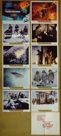m014 ISLAND AT THE TOP OF THE WORLD 10 lobby cards + envelope '74 Disney