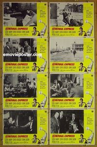 m370 ISTANBUL EXPRESS complete set of 8 lobby cards '69 Gene Barry, Senta Berger