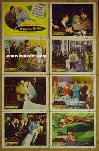 m372 IT HAD TO BE YOU complete set of 8 lobby cards '47 Ginger Rogers, Wilde