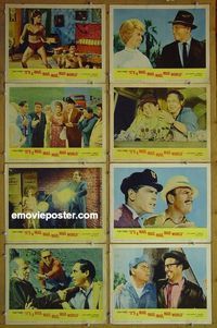 m374 IT'S A MAD, MAD, MAD, MAD WORLD complete set of 8 lobby cards '64 Berle