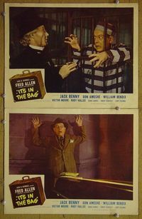 n302 IT'S IN THE BAG 2 lobby cards '45 Fred Allen