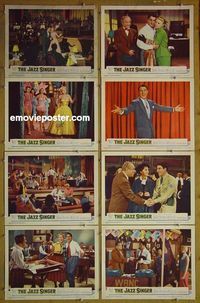 m378 JAZZ SINGER complete set of 8 lobby cards '53 Danny Thomas, Peggy Lee