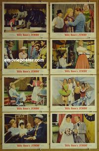 m382 JUMBO complete set of 8 lobby cards '62 Doris Day, Jimmy Durante