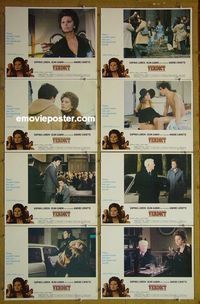 m385 JURY OF ONE 8 int'l lobby cards '75 Sophia Loren, Jean Gabin
