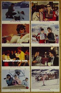 m386 JUST THE WAY YOU ARE complete set of 8 lobby cards '84 Kristy McNichol