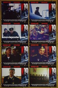 m387 K-19: THE WIDOWMAKER complete set of 8 lobby cards '02 Harrison Ford, Neeson