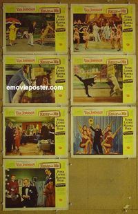 m818 KELLY & ME 7 lobby cards '57 Van Johnson, Piper Laurie