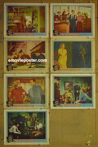 m821 KILLER IS LOOSE 7 lobby cards '56 Joseph Cotten, film noir!
