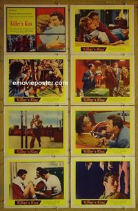 m390 KILLER'S KISS complete set of 8 lobby cards '55 Stanley Kubrick, Silvera