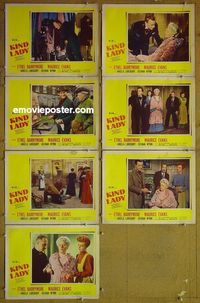 m822 KIND LADY 7 lobby cards '51 Ethel Barrymore, Maurice Evans