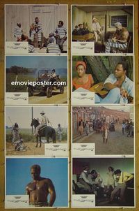 m400 LEADBELLY complete set of 8 lobby cards '76 Roger E. Mosley