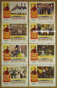 m416 LONG GRAY LINE complete set of 8 lobby cards '54 Tyrone Power, O'Hara