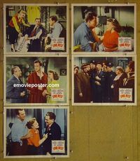 n041 LOVE NEST 5 lobby cards '51 June Haver, William Lundigan