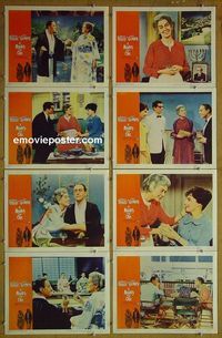 m427 MAJORITY OF ONE complete set of 8 lobby cards '62 Rosalind Russell