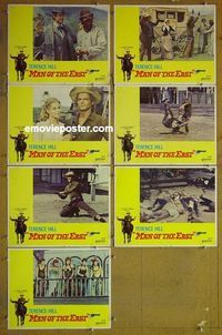 m836 MAN OF THE EAST 7 lobby cards '74 Terence Hill