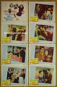 m433 MAN WHO UNDERSTOOD WOMEN complete set of 8 lobby cards '59 Leslie Caron