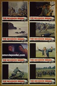 m441 McKENZIE BREAK complete set of 8 lobby cards '71 Brian Keith